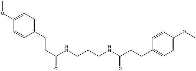 3-(4-methoxyphenyl)-N-[3-[3-(4-methoxyphenyl)propanoylamino]propyl]propanamide Structure