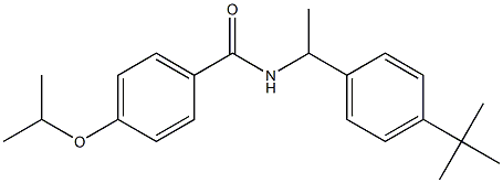 N-[1-(4-tert-butylphenyl)ethyl]-4-propan-2-yloxybenzamide Structure