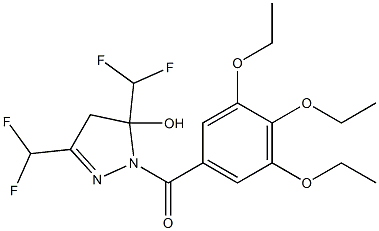 [3,5-bis(difluoromethyl)-5-hydroxy-4H-pyrazol-1-yl]-(3,4,5-triethoxyphenyl)methanone