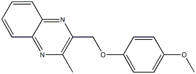 2-[(4-methoxyphenoxy)methyl]-3-methylquinoxaline Structure
