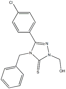 4-benzyl-5-(4-chlorophenyl)-2-(hydroxymethyl)-1,2,4-triazole-3-thione