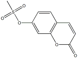 (2-oxochromen-7-yl) methanesulfonate Structure