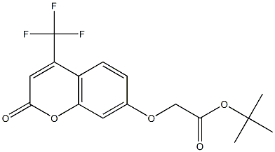 tert-butyl 2-[2-oxo-4-(trifluoromethyl)chromen-7-yl]oxyacetate 结构式