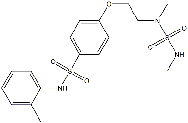 4-[2-(dimethylsulfamoylamino)ethoxy]-N-(2-methylphenyl)benzenesulfonamide Structure