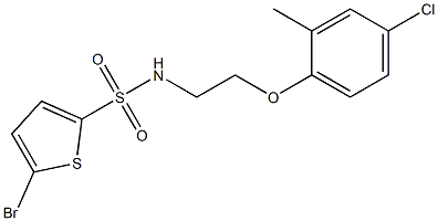  5-bromo-N-[2-(4-chloro-2-methylphenoxy)ethyl]thiophene-2-sulfonamide