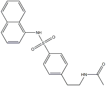 N-[2-[4-(naphthalen-1-ylsulfamoyl)phenyl]ethyl]acetamide Structure