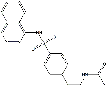 N-[2-[4-(naphthalen-1-ylsulfamoyl)phenyl]ethyl]acetamide|