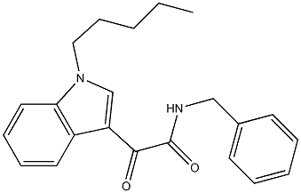 N-benzyl-2-oxo-2-(1-pentylindol-3-yl)acetamide Structure