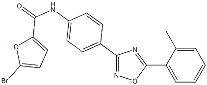 5-bromo-N-[4-[5-(2-methylphenyl)-1,2,4-oxadiazol-3-yl]phenyl]furan-2-carboxamide|