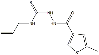 1-[(5-methylthiophene-3-carbonyl)amino]-3-prop-2-enylthiourea Structure