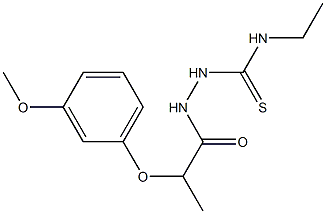 1-ethyl-3-[2-(3-methoxyphenoxy)propanoylamino]thiourea|