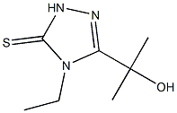 4-ethyl-3-(2-hydroxypropan-2-yl)-1H-1,2,4-triazole-5-thione Struktur