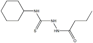 1-(butanoylamino)-3-cyclohexylthiourea 化学構造式