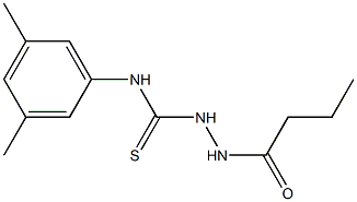 1-(butanoylamino)-3-(3,5-dimethylphenyl)thiourea 化学構造式