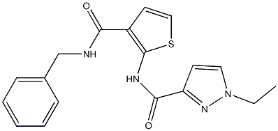 N-[3-(benzylcarbamoyl)thiophen-2-yl]-1-ethylpyrazole-3-carboxamide|