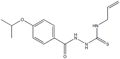 1-[(4-propan-2-yloxybenzoyl)amino]-3-prop-2-enylthiourea 化学構造式