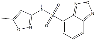 N-(5-methyl-1,2-oxazol-3-yl)-2,1,3-benzoxadiazole-4-sulfonamide Structure