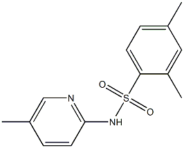 2,4-dimethyl-N-(5-methylpyridin-2-yl)benzenesulfonamide Structure