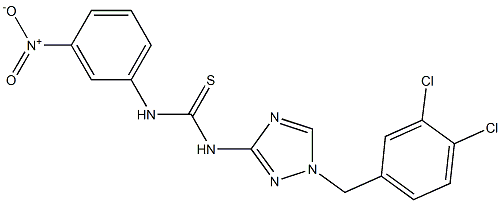 1-[1-[(3,4-dichlorophenyl)methyl]-1,2,4-triazol-3-yl]-3-(3-nitrophenyl)thiourea Structure