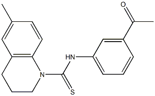 N-(3-acetylphenyl)-6-methyl-3,4-dihydro-2H-quinoline-1-carbothioamide Structure