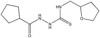 1-(cyclopentanecarbonylamino)-3-(oxolan-2-ylmethyl)thiourea Structure