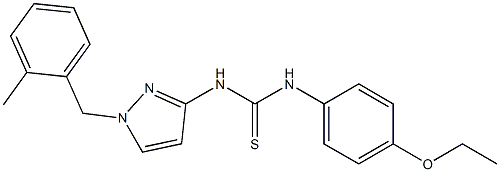 1-(4-ethoxyphenyl)-3-[1-[(2-methylphenyl)methyl]pyrazol-3-yl]thiourea