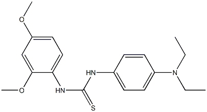 1-[4-(diethylamino)phenyl]-3-(2,4-dimethoxyphenyl)thiourea 结构式