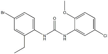 1-(4-bromo-2-ethylphenyl)-3-(5-chloro-2-methoxyphenyl)urea Structure