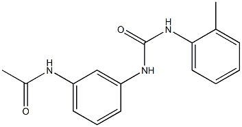 N-[3-[(2-methylphenyl)carbamoylamino]phenyl]acetamide,,结构式