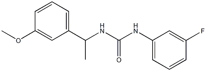 1-(3-fluorophenyl)-3-[1-(3-methoxyphenyl)ethyl]urea Structure