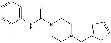 4-(furan-2-ylmethyl)-N-(2-methylphenyl)piperazine-1-carboxamide Structure