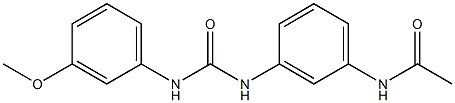 N-[3-[(3-methoxyphenyl)carbamoylamino]phenyl]acetamide