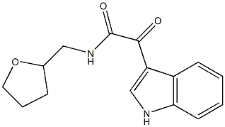 2-(1H-indol-3-yl)-2-oxo-N-(oxolan-2-ylmethyl)acetamide