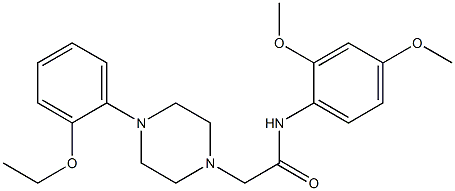 N-(2,4-dimethoxyphenyl)-2-[4-(2-ethoxyphenyl)piperazin-1-yl]acetamide Structure