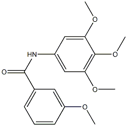 3-methoxy-N-(3,4,5-trimethoxyphenyl)benzamide,,结构式