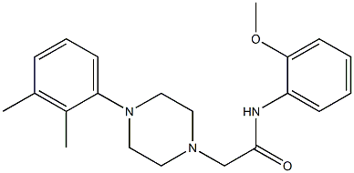 2-[4-(2,3-dimethylphenyl)piperazin-1-yl]-N-(2-methoxyphenyl)acetamide Structure