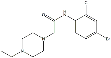 N-(4-bromo-2-chlorophenyl)-2-(4-ethylpiperazin-1-yl)acetamide Structure