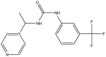 1-(1-pyridin-4-ylethyl)-3-[3-(trifluoromethyl)phenyl]urea Structure