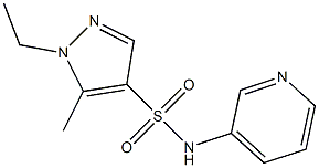 1-ethyl-5-methyl-N-pyridin-3-ylpyrazole-4-sulfonamide Structure