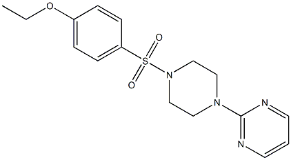 2-[4-(4-ethoxyphenyl)sulfonylpiperazin-1-yl]pyrimidine Structure