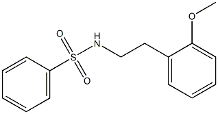 N-[2-(2-methoxyphenyl)ethyl]benzenesulfonamide,,结构式
