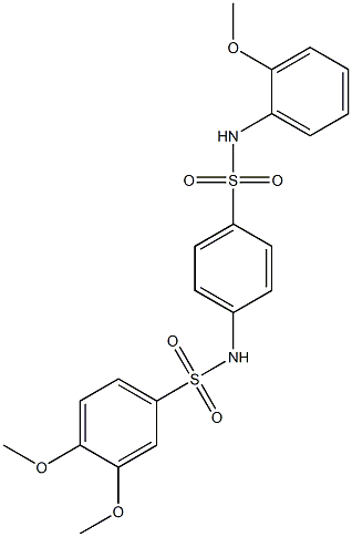 3,4-dimethoxy-N-[4-[(2-methoxyphenyl)sulfamoyl]phenyl]benzenesulfonamide