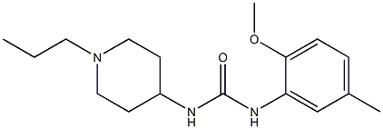 1-(2-methoxy-5-methylphenyl)-3-(1-propylpiperidin-4-yl)urea Struktur