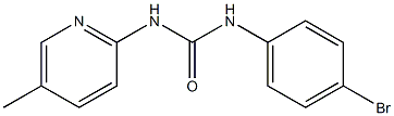 1-(4-bromophenyl)-3-(5-methylpyridin-2-yl)urea 化学構造式