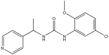 1-(5-chloro-2-methoxyphenyl)-3-(1-pyridin-4-ylethyl)urea Structure