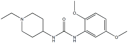 1-(2,5-dimethoxyphenyl)-3-(1-ethylpiperidin-4-yl)urea Structure
