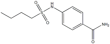 4-(butylsulfonylamino)benzamide Structure