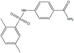  4-[(2,5-dimethylphenyl)sulfonylamino]benzamide