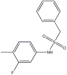 N-(3-fluoro-4-methylphenyl)-1-phenylmethanesulfonamide Struktur