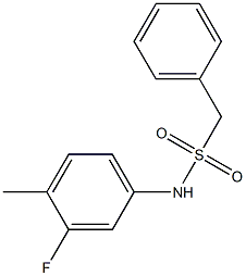 N-(3-fluoro-4-methylphenyl)-1-phenylmethanesulfonamide|